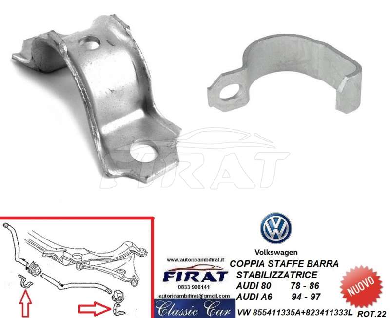 STAFFE BARRA STABILIZZATRICE AUDI 80 - A6